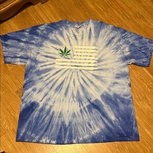 M&O gold Blue Tie-Dye Short Sleeve Tee worn one time 3XL